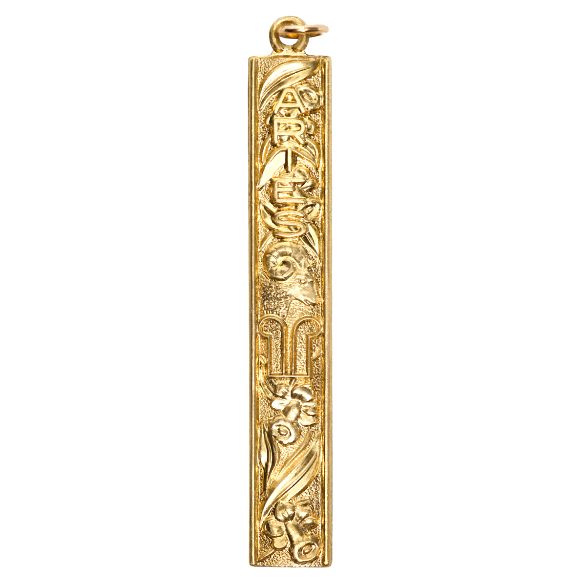 Aries Vintage Bar Charm Brass