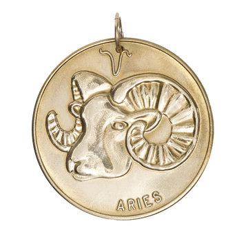 Aries Vintage Coin Charm