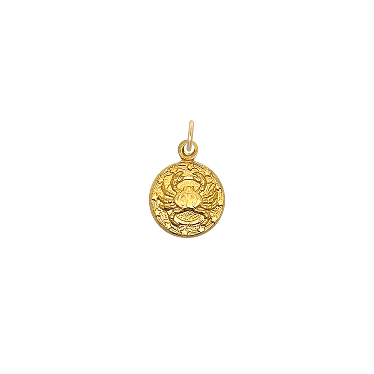 Cancer Vintage Mini Charm Brass