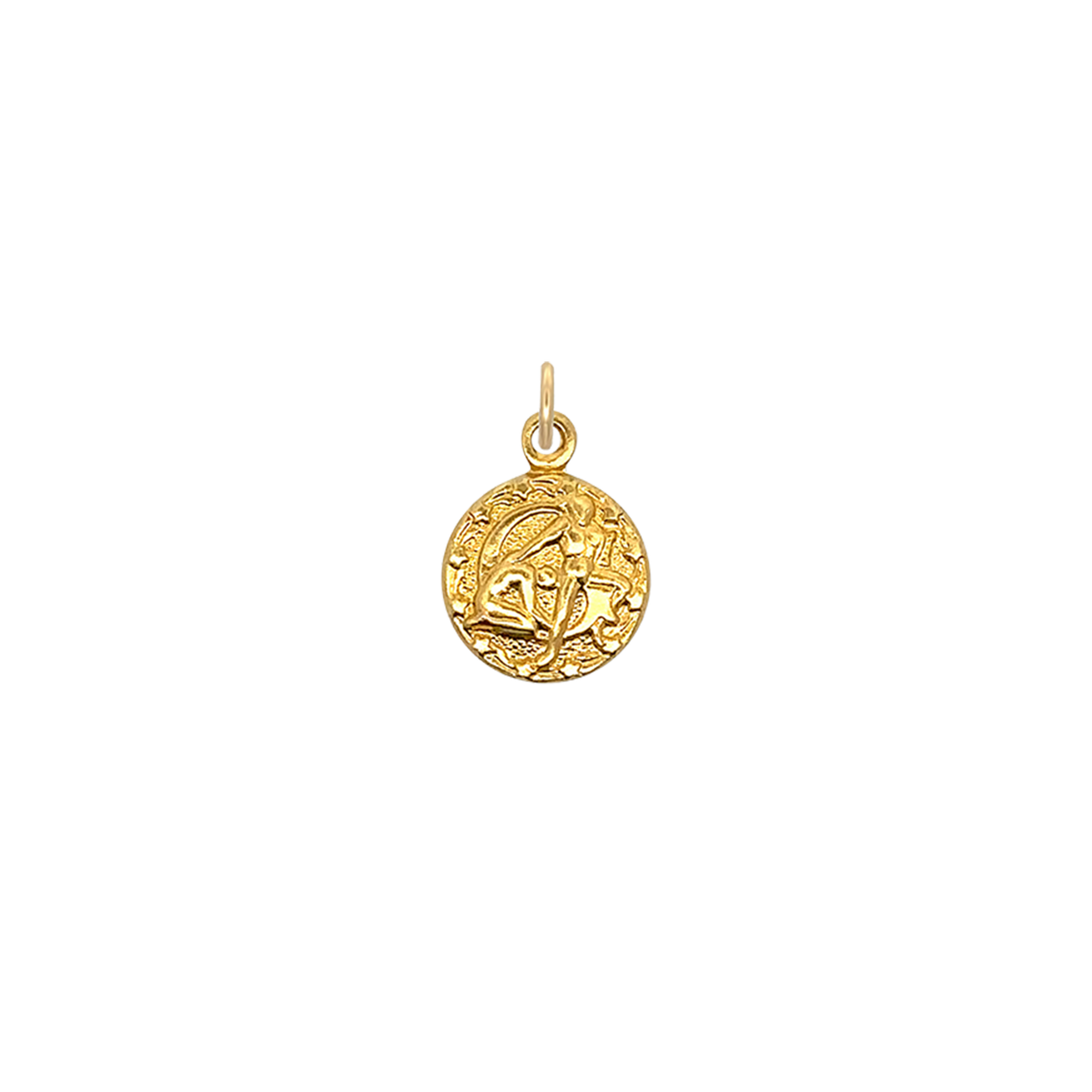 Pisces Vintage Mini Charm Brass