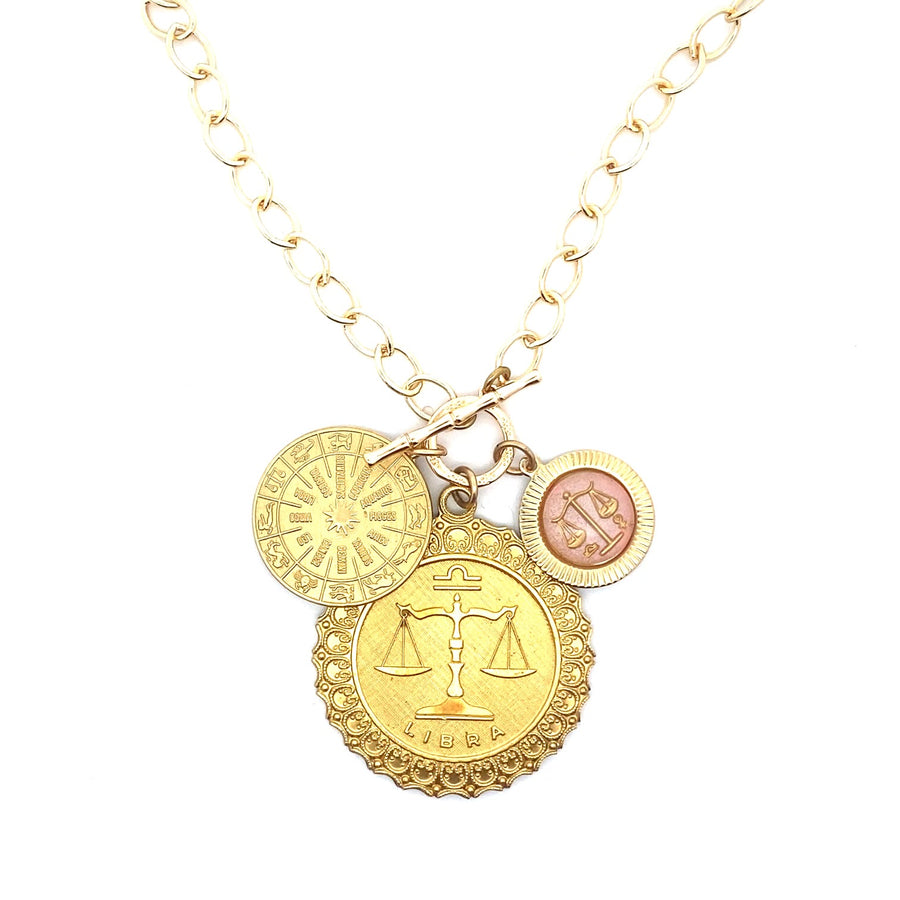 Zodiac Stack of the Month Necklace - October