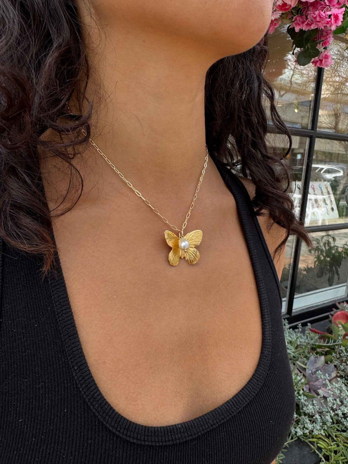 Vintage Butterfly Necklace