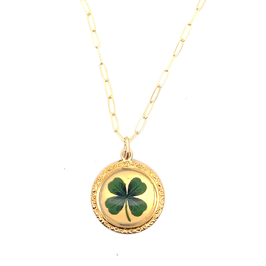 Vintage Four Leaf Clover Necklace