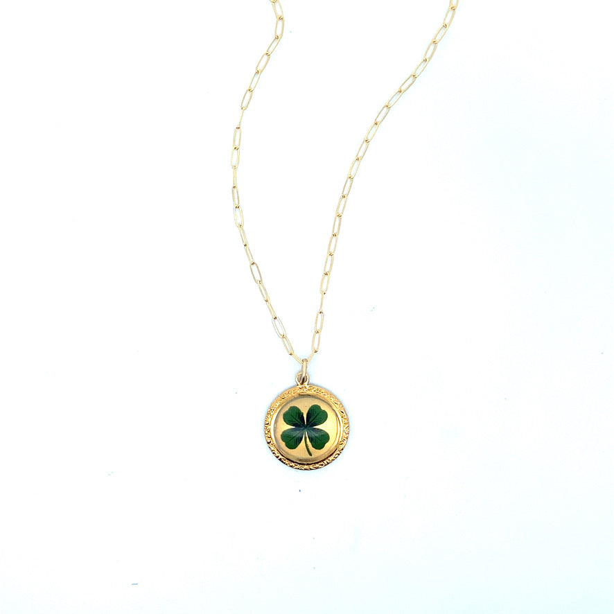 Vintage Four Leaf Clover Necklace