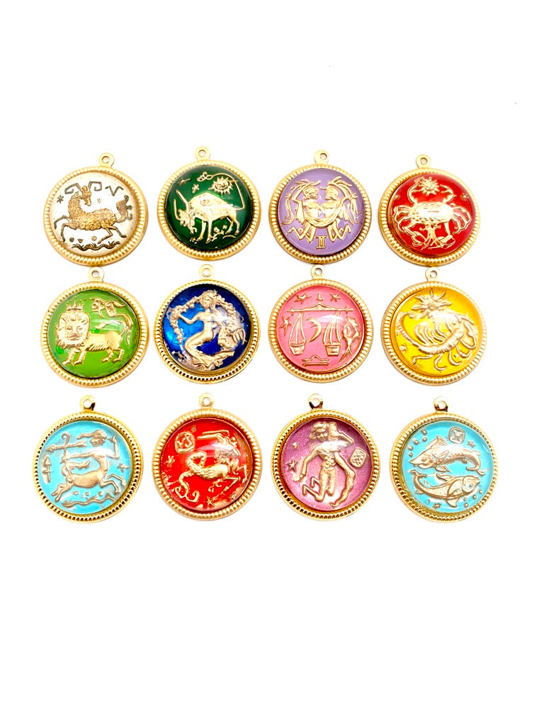 Téa Leoni Pisces Necklace Vintage German Glass | Zodiac Jules