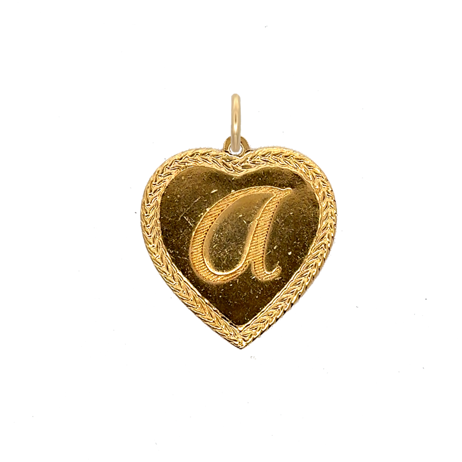 Letter Heart Charm