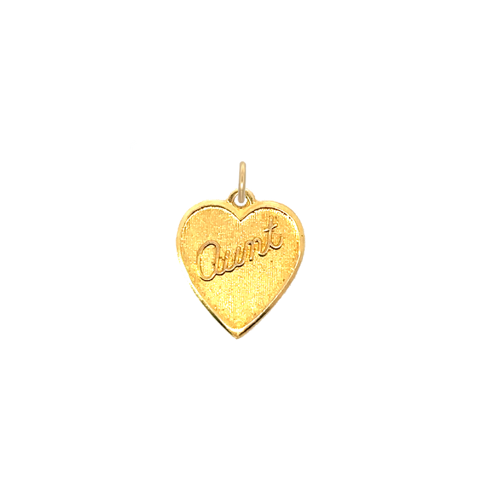 Aunt Heart Charm