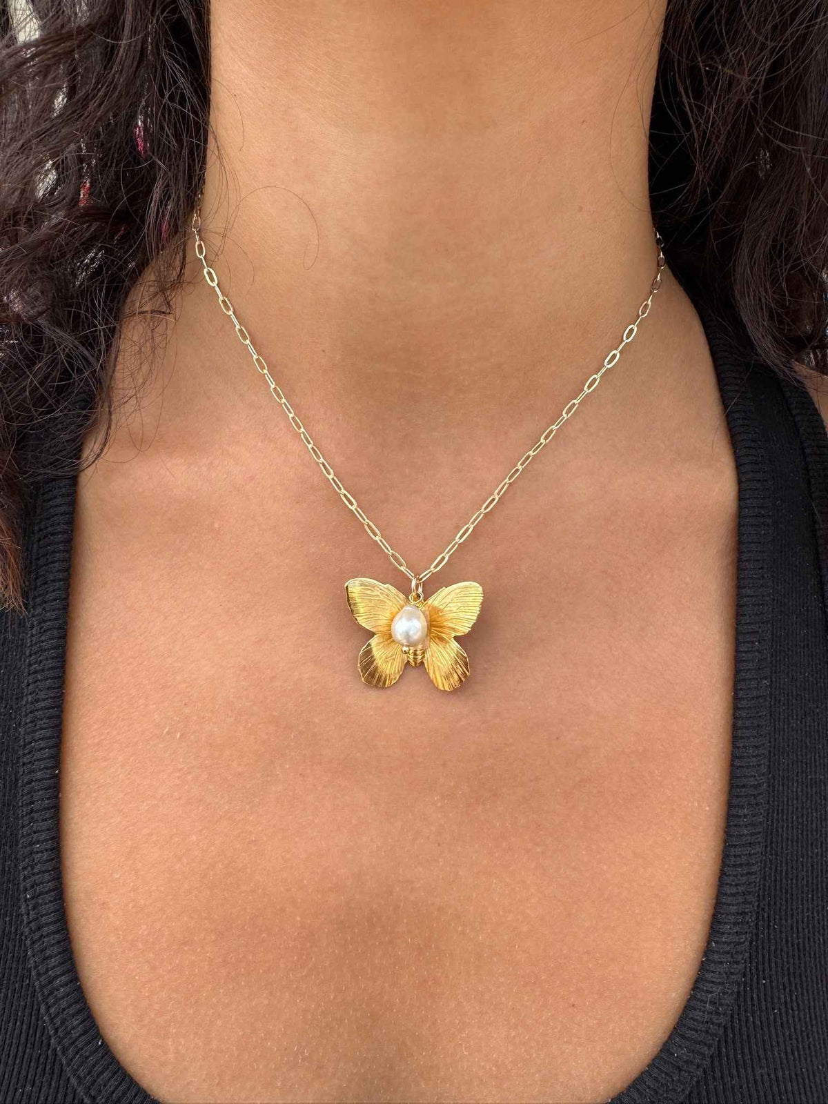 Vintage Butterfly Necklace