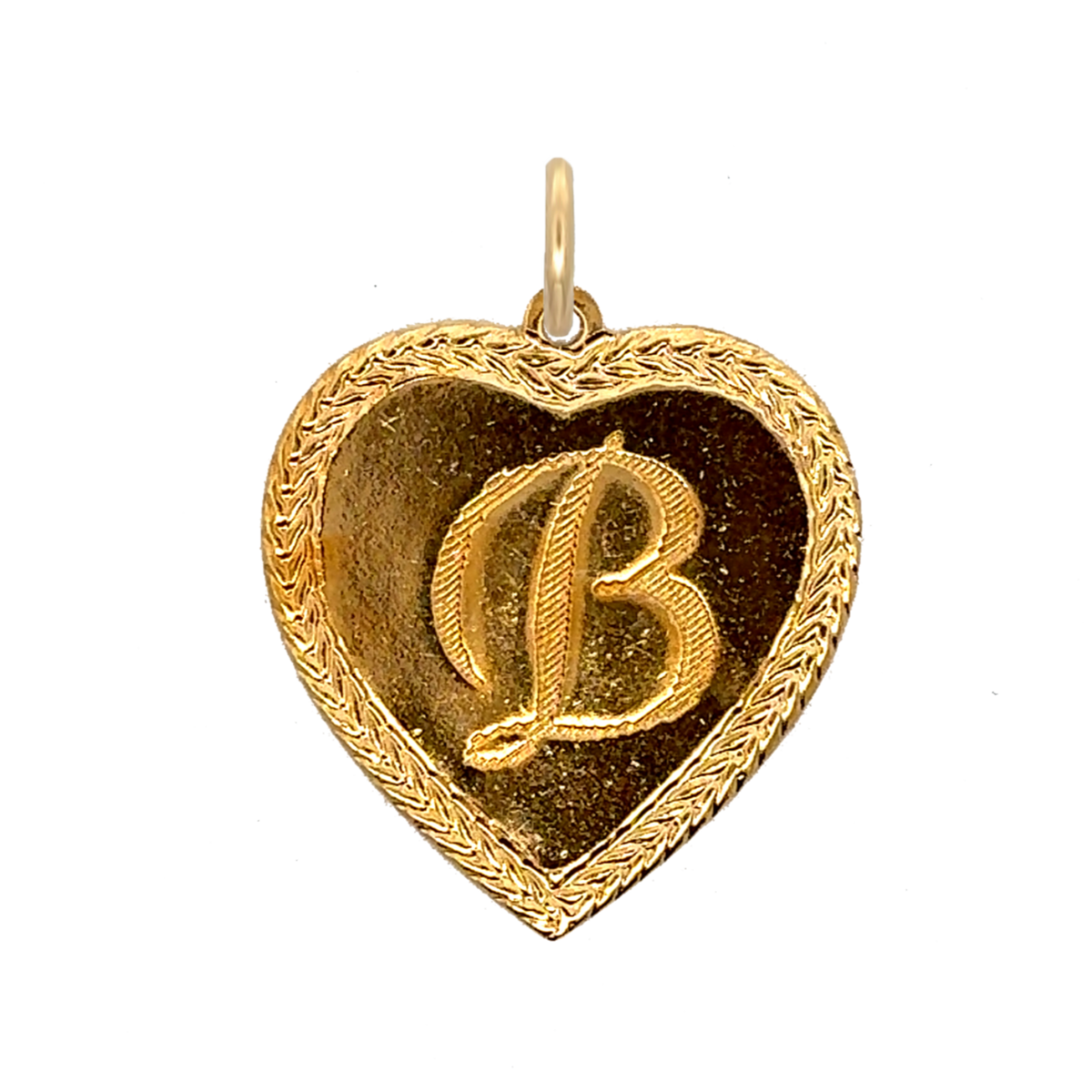 Letter Heart Charm