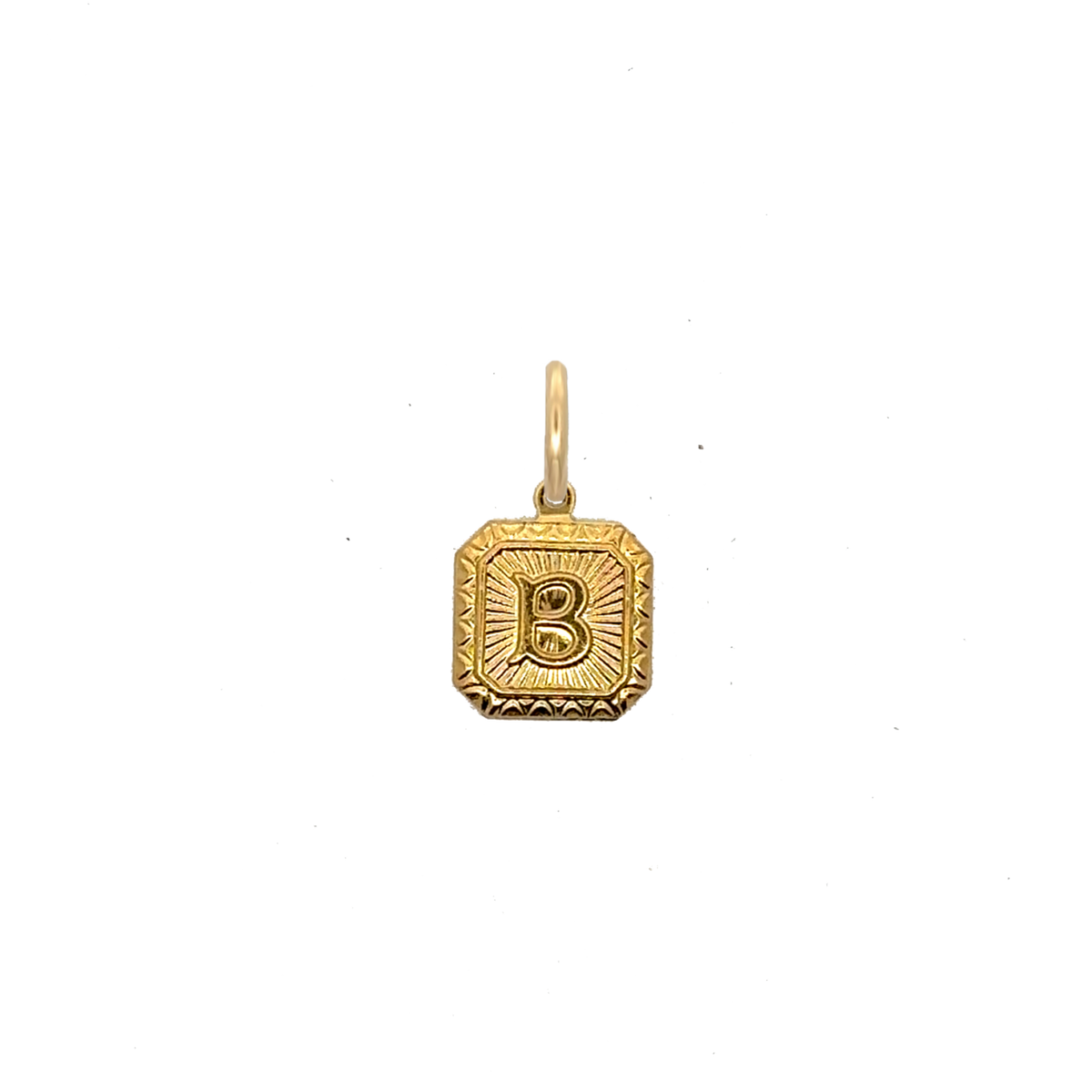 Square Letter Charm Vintage