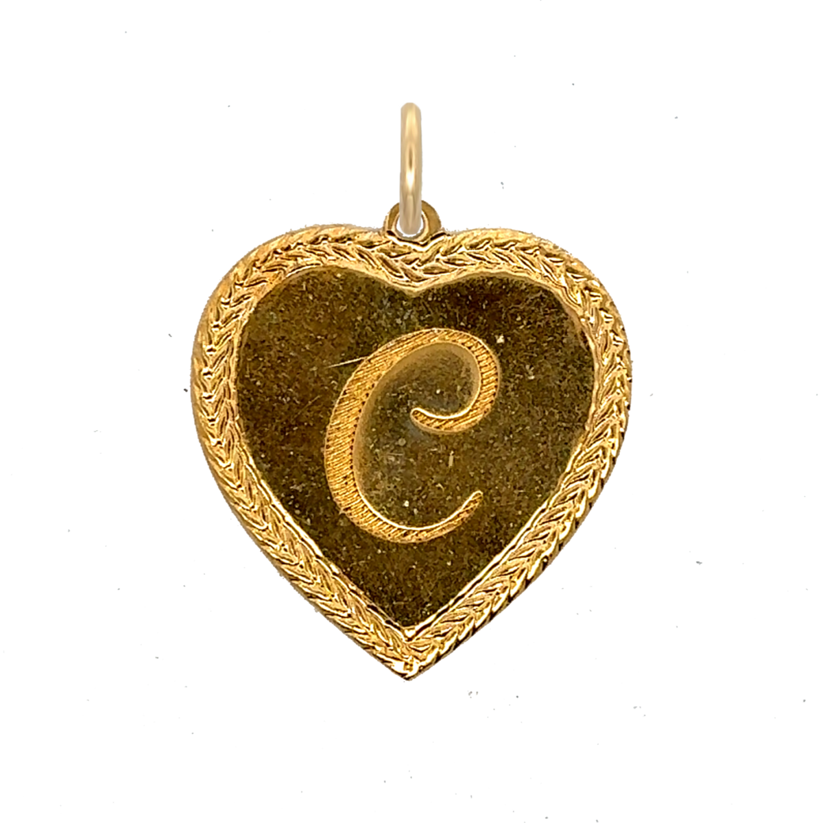 Letter Heart Charm