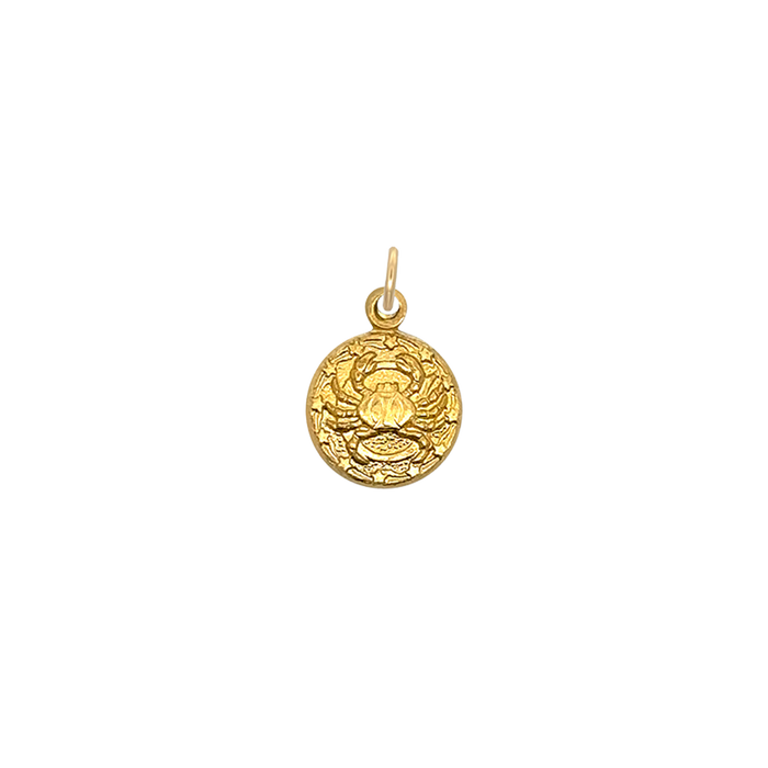 Cancer Vintage Mini Charm Brass