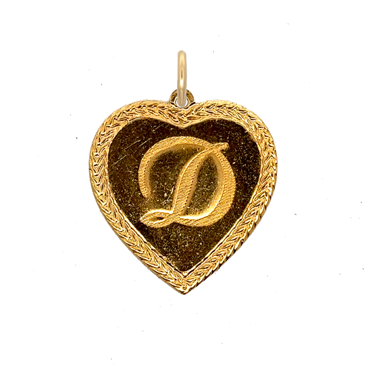 Letter Heart Charm