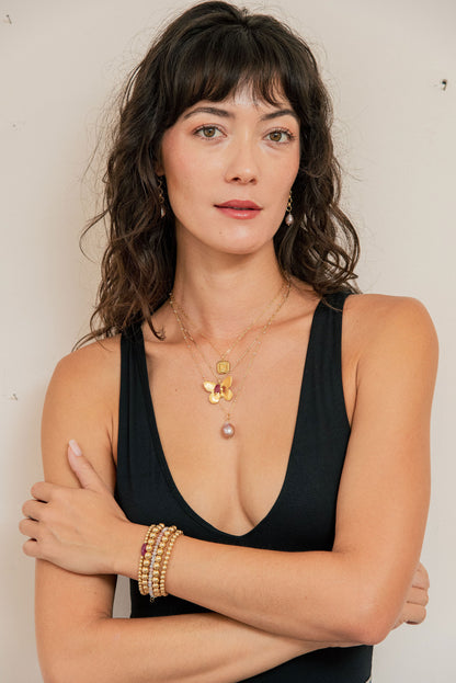 Pink Pearl Necklace
