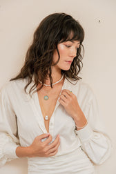 Téa Leoni Pisces Necklace Vintage German Glass | Zodiac Jules