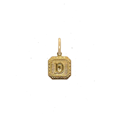 Square Letter Charm Vintage