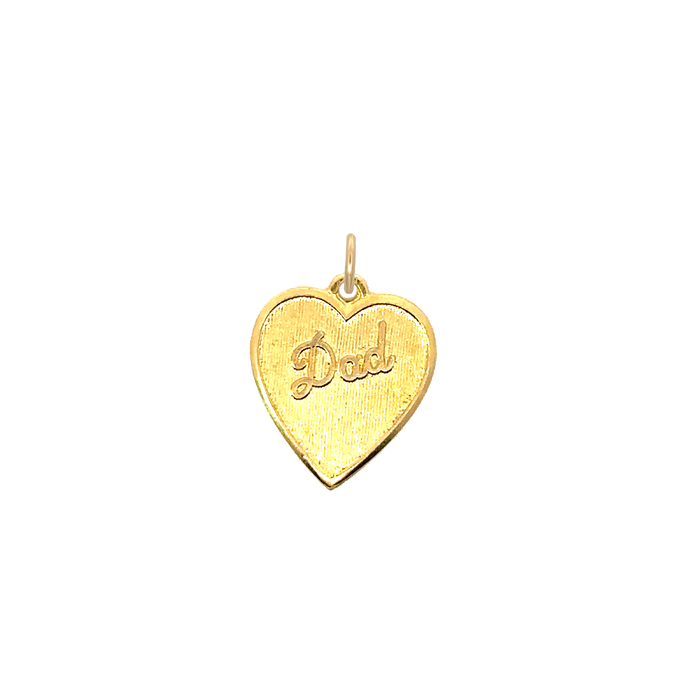 Dad Heart Charm