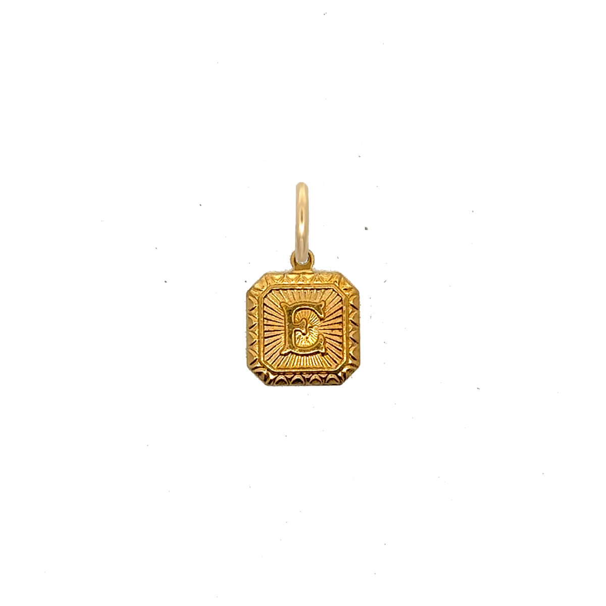 Square Letter Charm Vintage