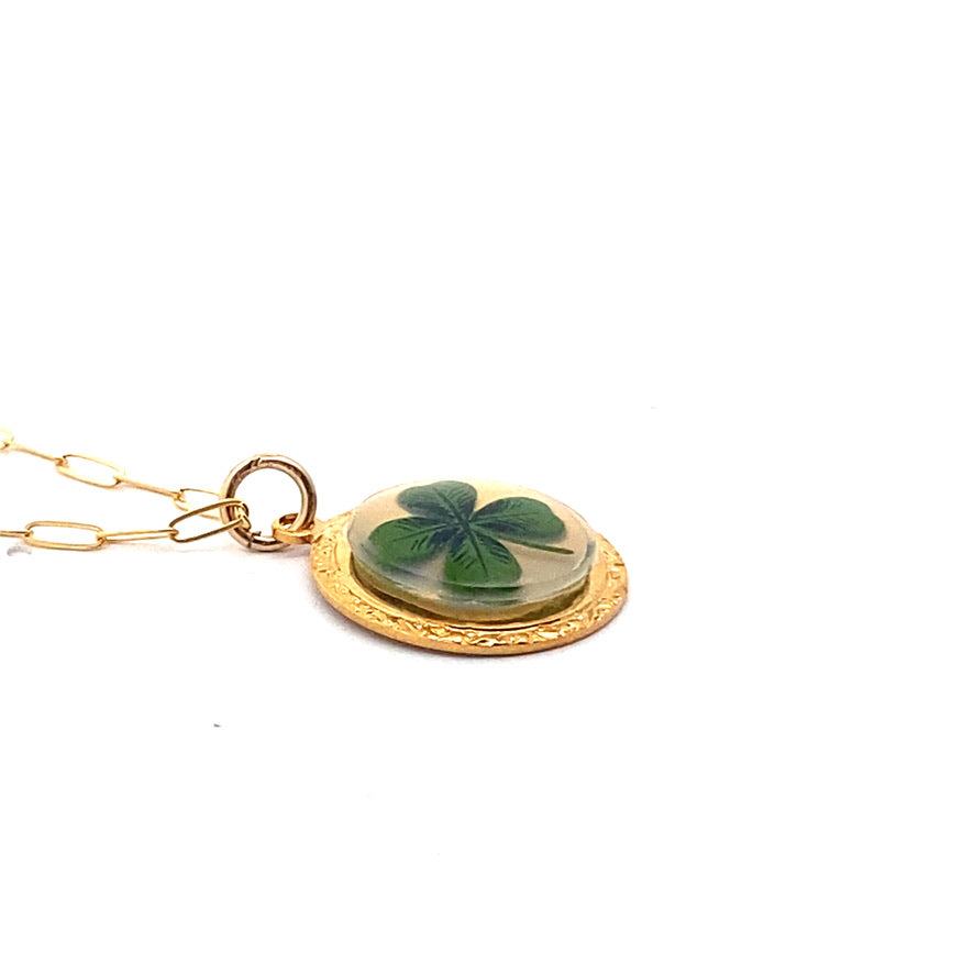 Vintage Four Leaf Clover Necklace