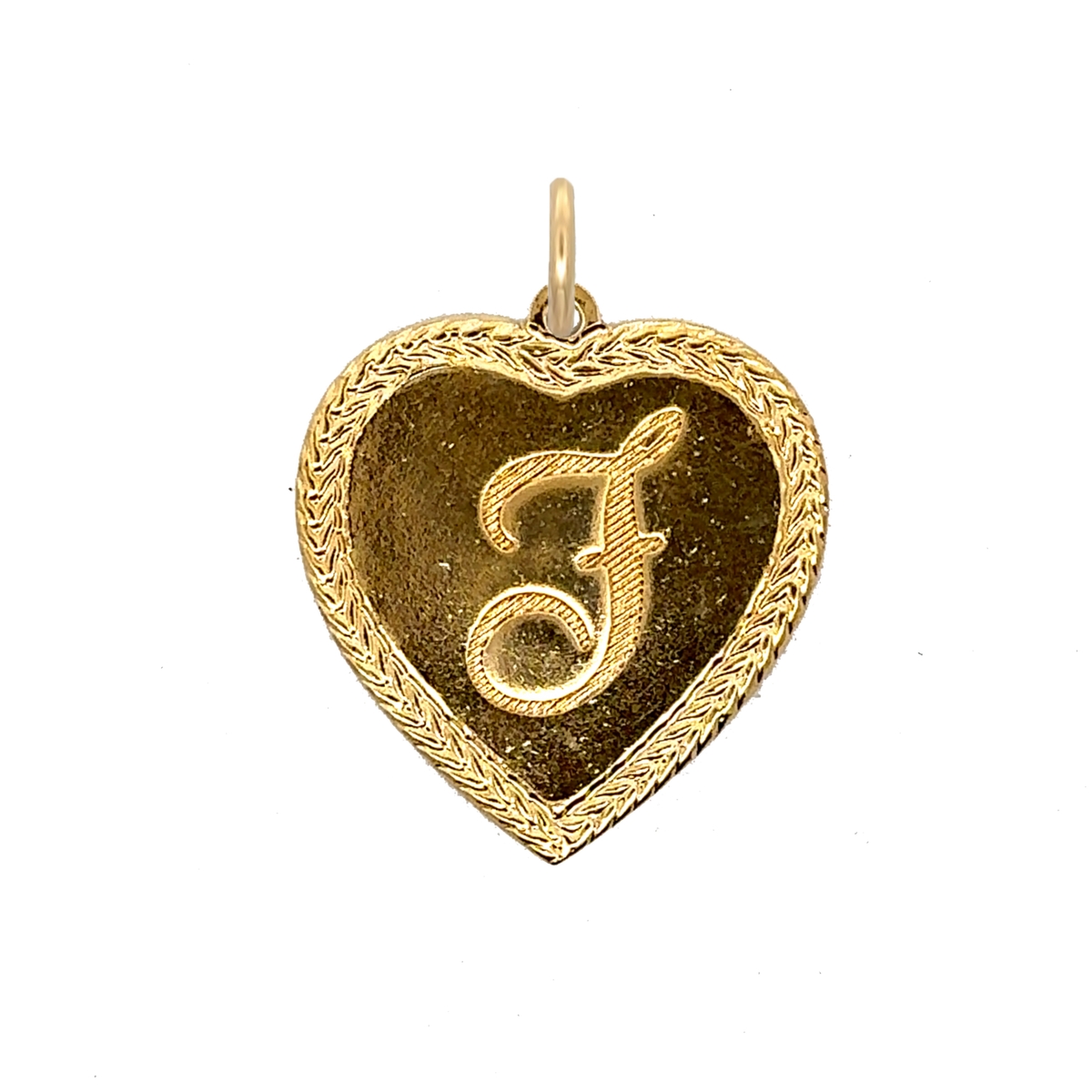 Letter Heart Charm