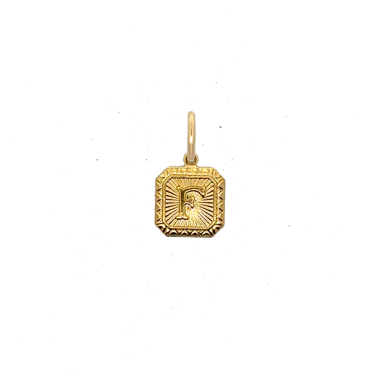 Square Letter Charm Vintage