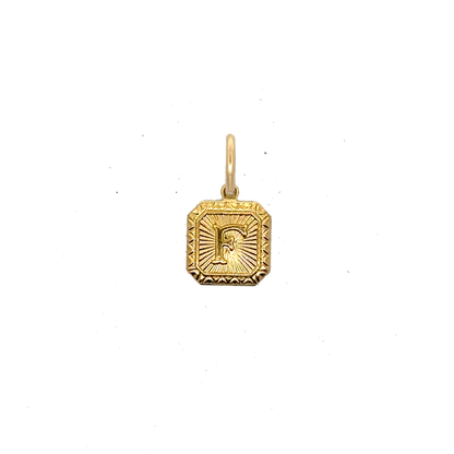 Square Letter Charm Vintage