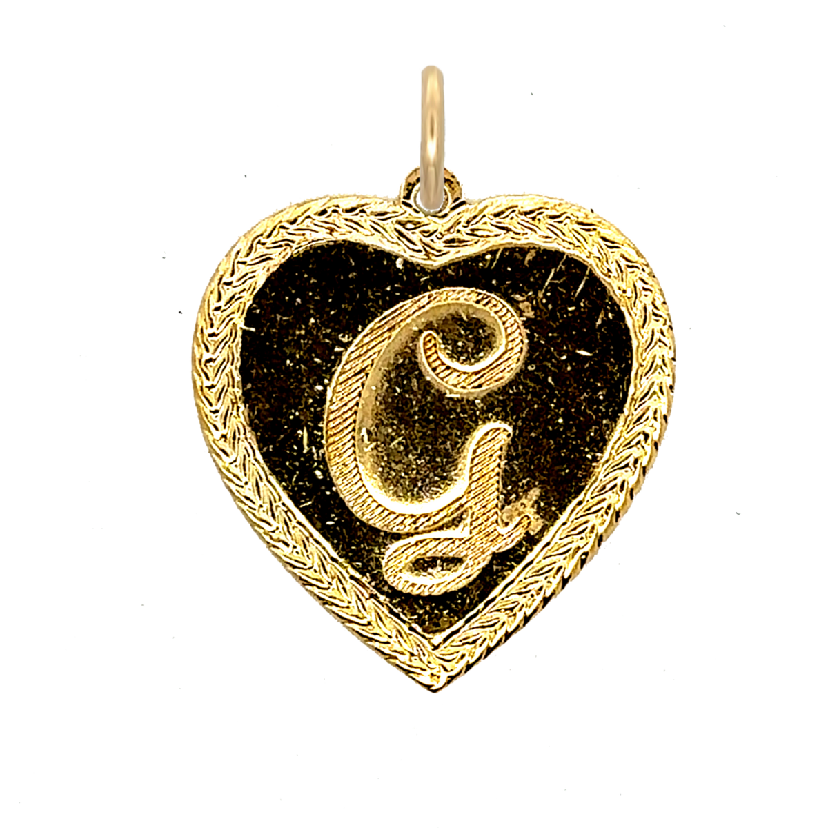Letter Heart Charm
