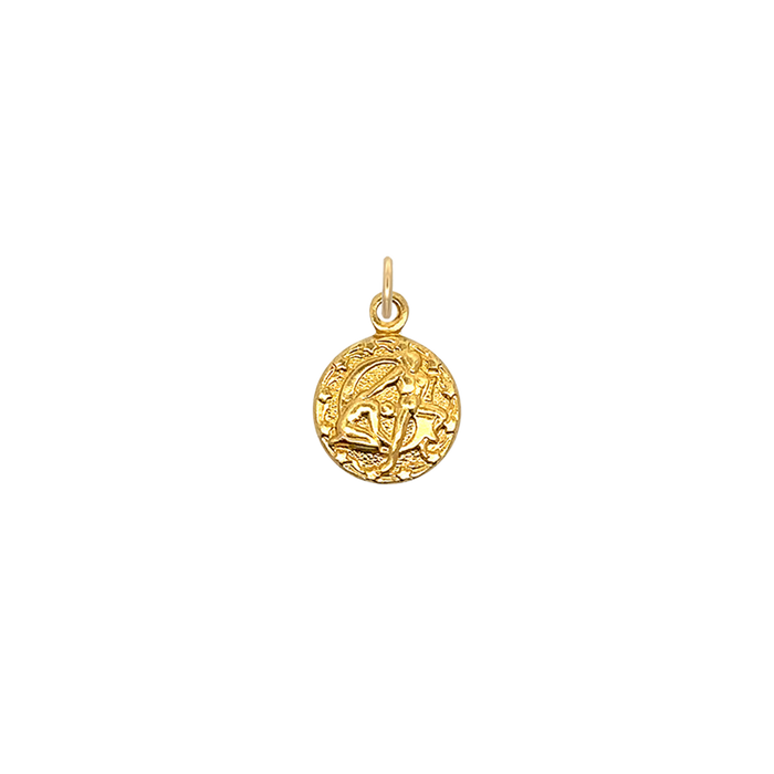 Gemini Vintage Mini Charm Brass