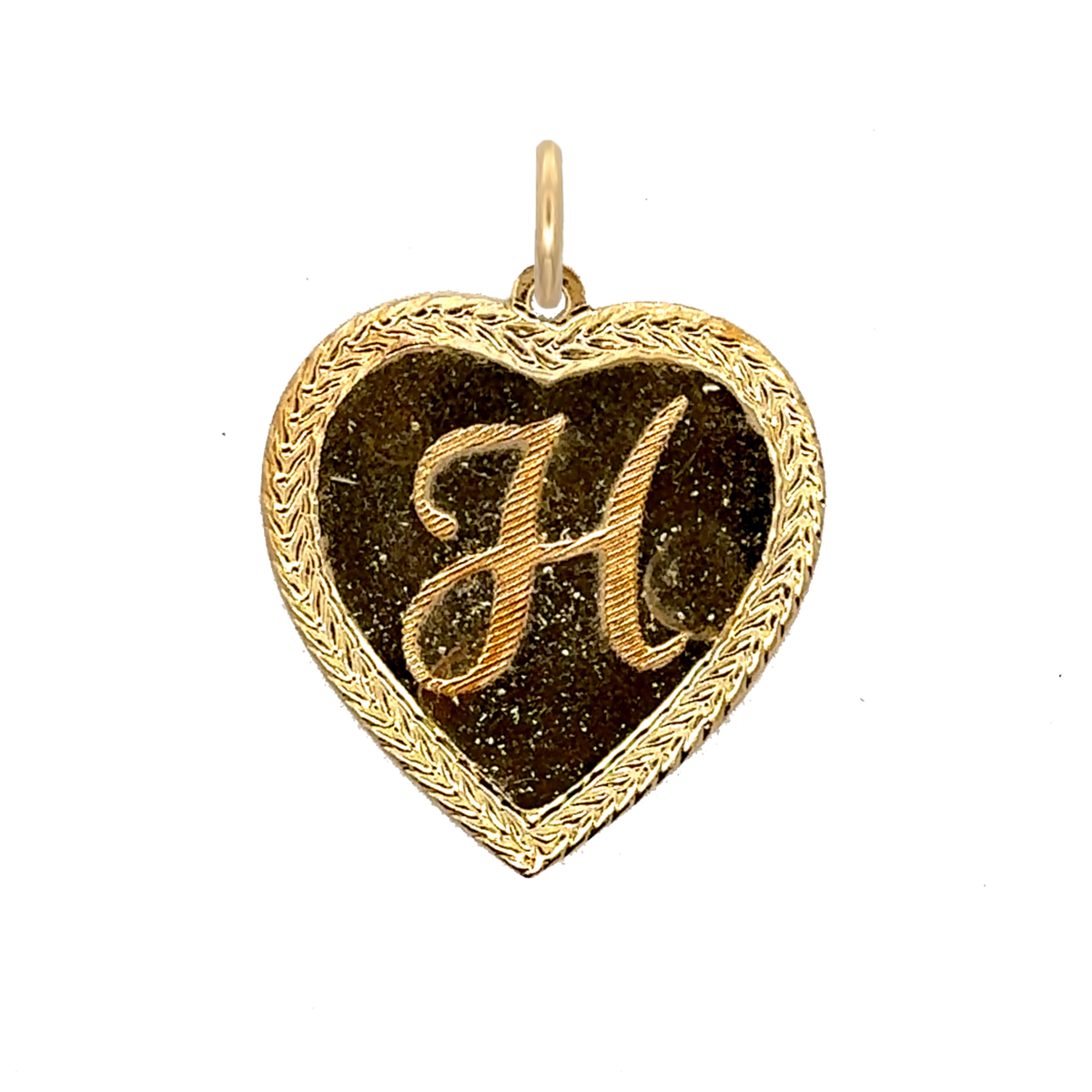 Letter Heart Charm