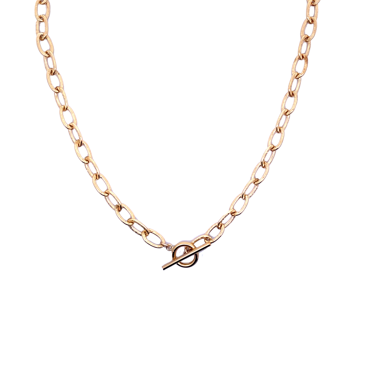 Heavy Etched Toggle Chain Gold-Filled