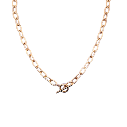 Heavy Etched Toggle Chain Gold-Filled