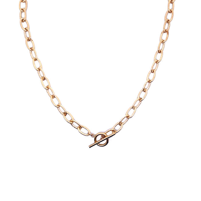 Heavy Etched Toggle Chain Gold-Filled