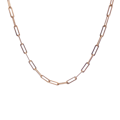 Heavy Paperclip Chain 16-18 inches Gold-Filled