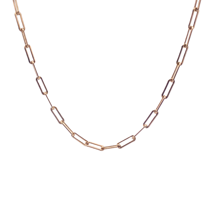 Heavy Paperclip Chain 16-18 inches Gold-Filled