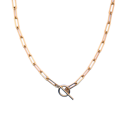 Heavy Paperclip Toggle Chain Gold-Filled