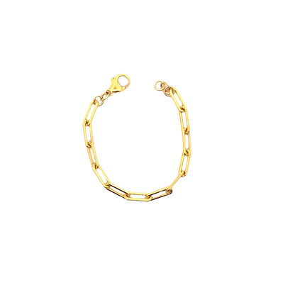 Gold-Filled Heavy Paperclip Bracelet
