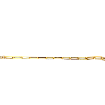 Gold-Filled Heavy Paperclip Bracelet