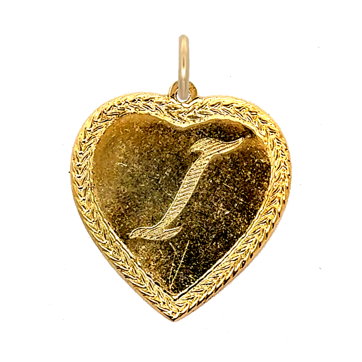 Letter Heart Charm