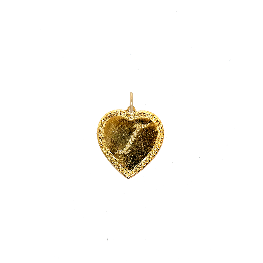 Letter Heart Charm