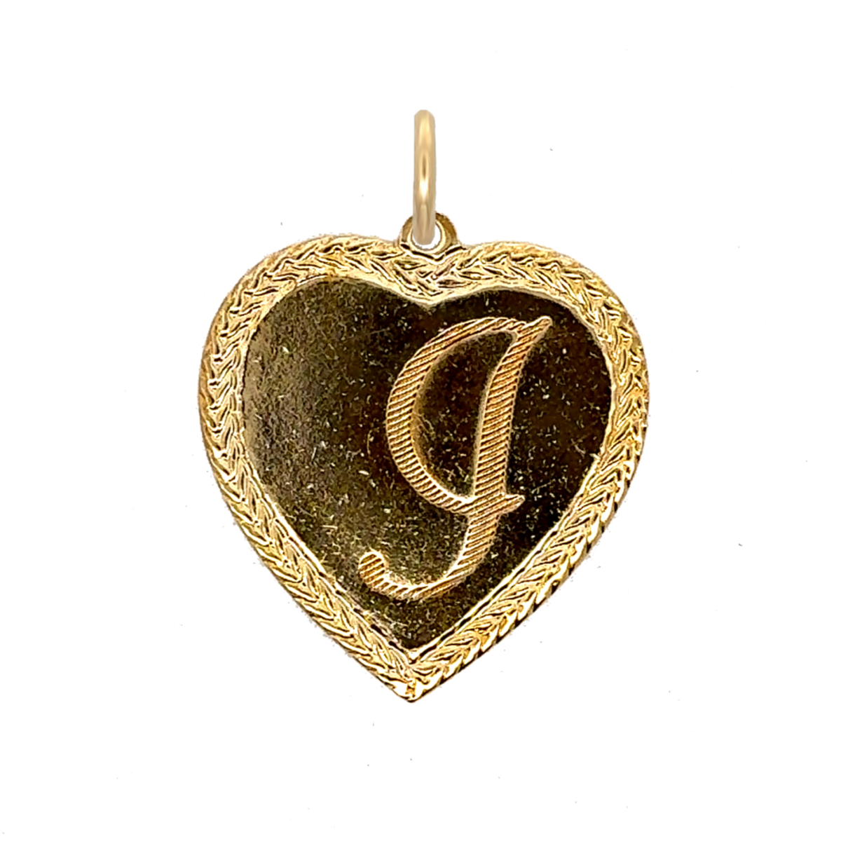 Letter Heart Charm