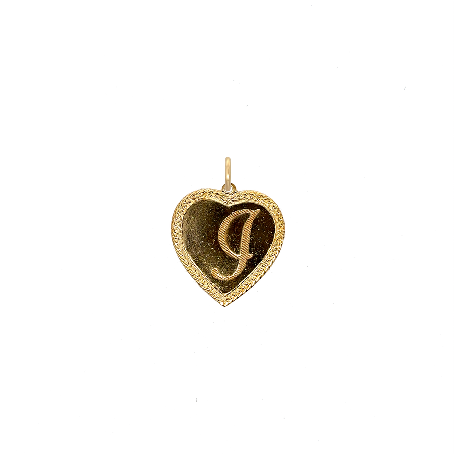 Letter Heart Charm