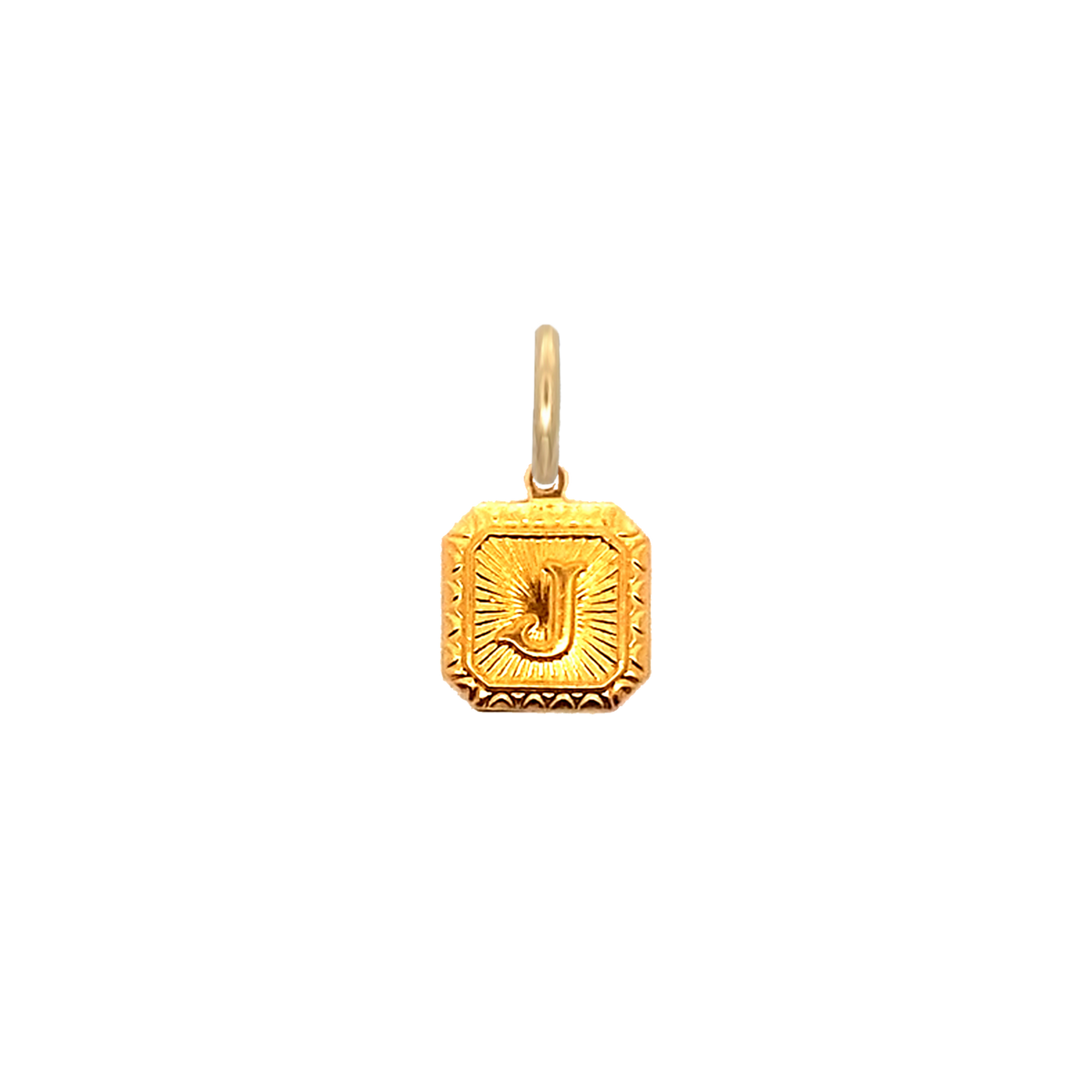 Square Letter Charm Vintage