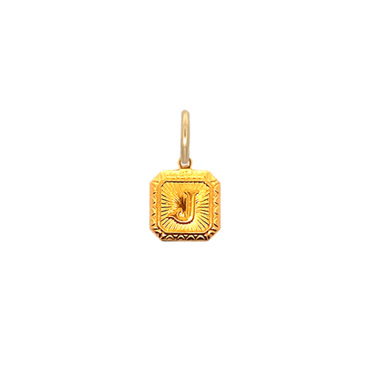 Square Letter Charm Vintage
