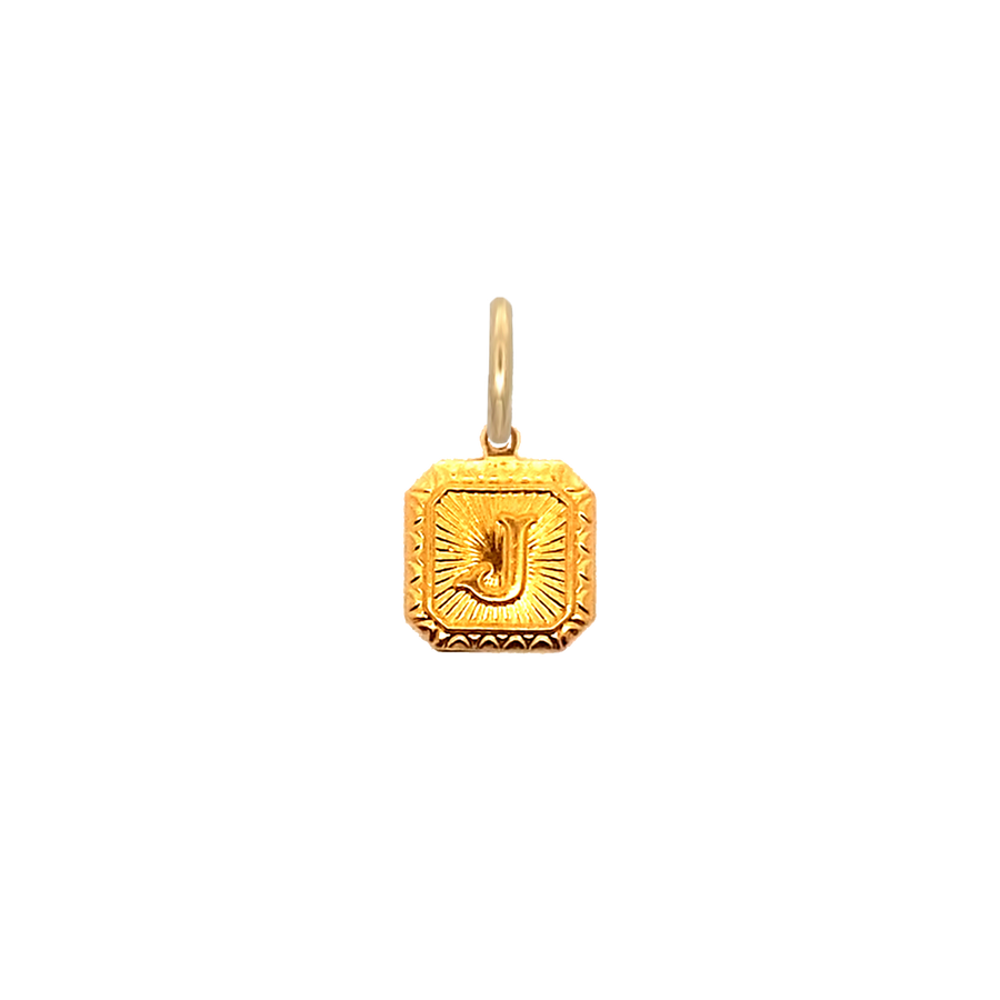 Square Letter Charm