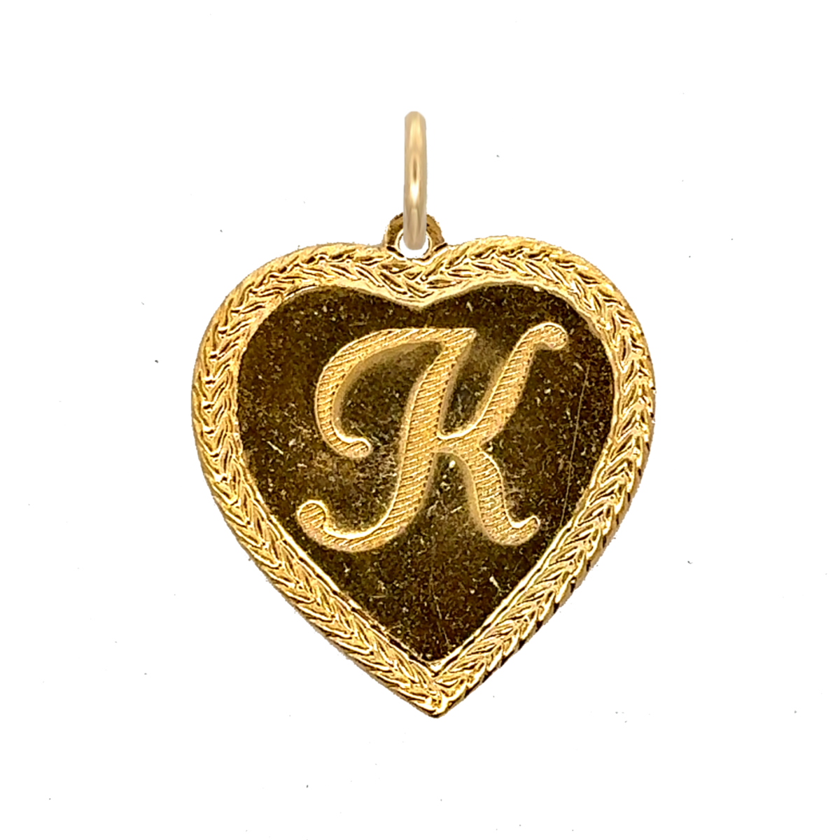 Letter Heart Charm