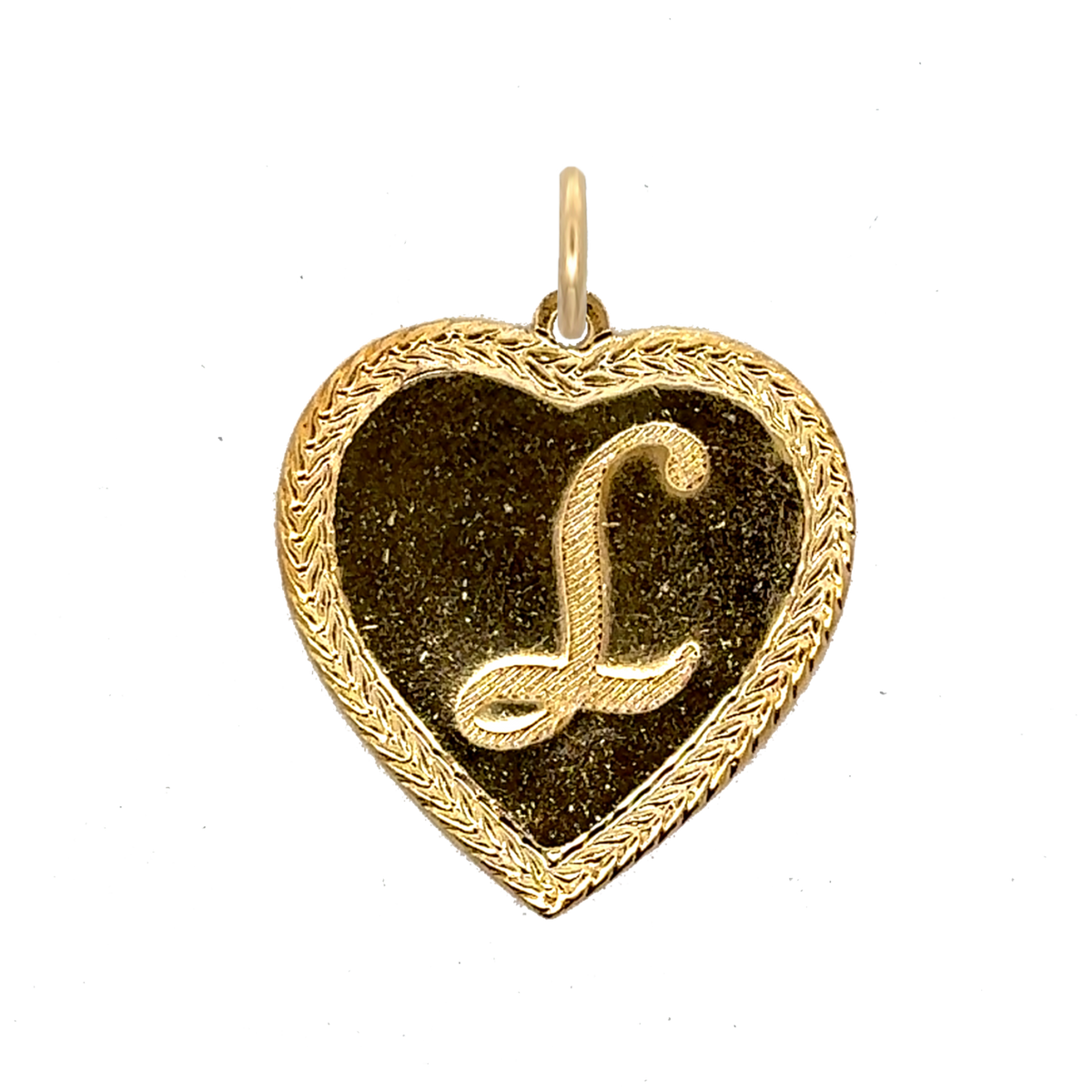 Letter Heart Charm