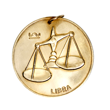 Libra Vintage Coin Charm