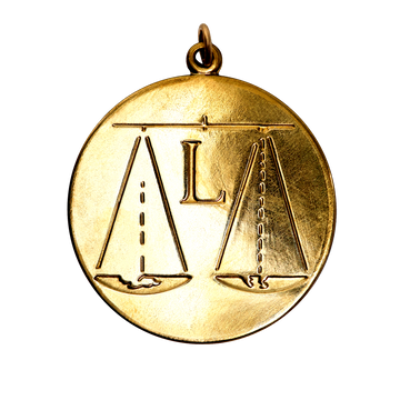 Libra Vintage Engraved Charm