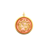 Libra Vintage Glass Charm