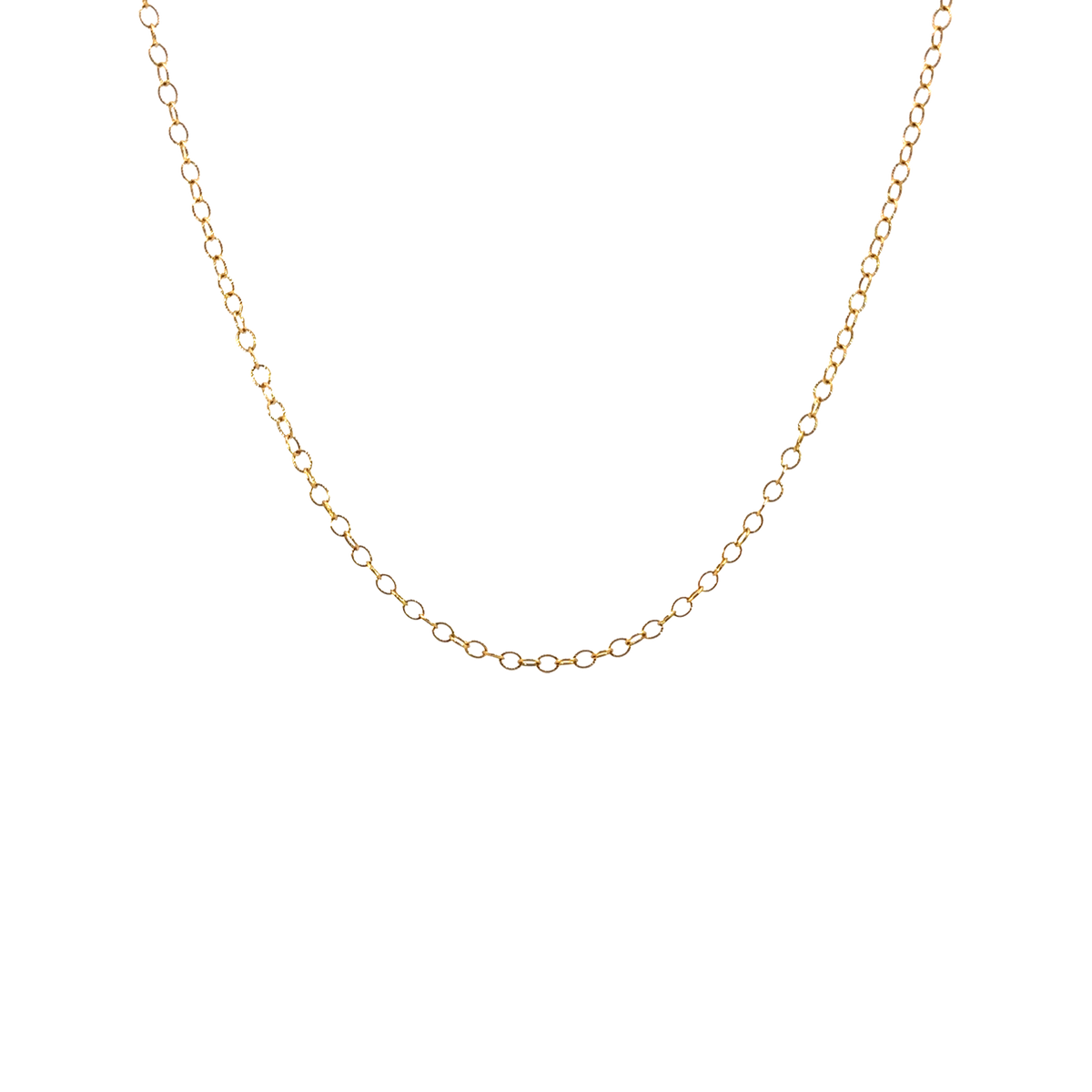 Light Circle Charm Chain Gold-Filled